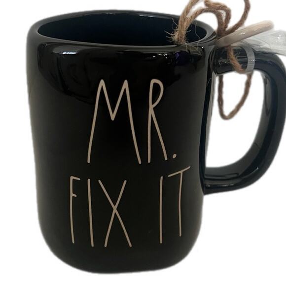 Rae Dunn Other - Rae Dunn MR. FIX IT Mug Large Letter Handyman Husband Coffee Cup Matte Black